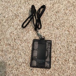 Coach ID lanyard